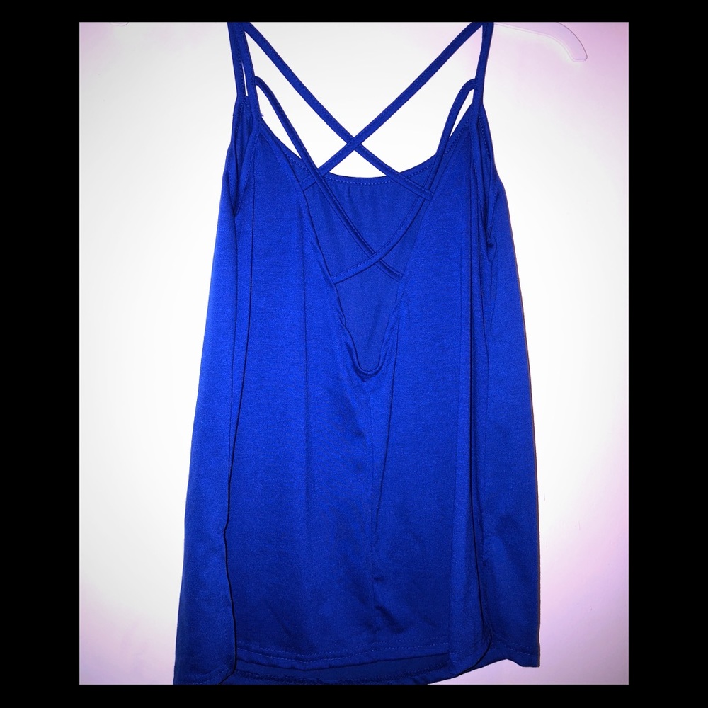 Blue tank top